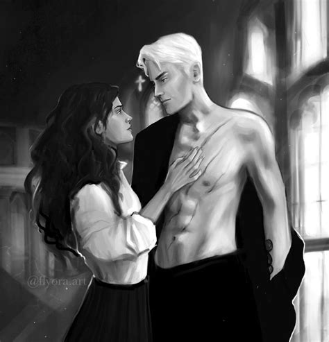 Hermione noticed as she and Draco resumed their former positions on the couch, that every single girl was asleep somewhere on the couch. . Draco hermione malfoy manor fanfiction